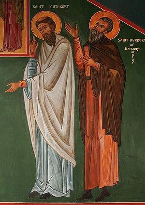 святой Кутберт и святой Герберт